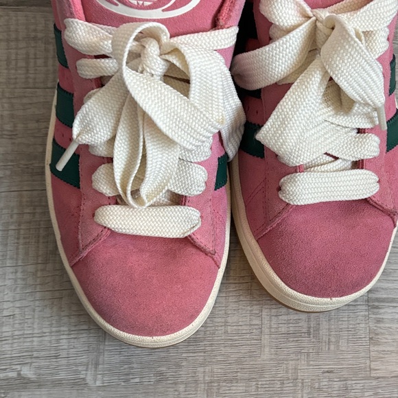 Adidas Pink and Green Campus Sneakers - Picture 5 of 6